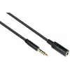 Good Connections cable de extensión de audio TRRS de 3,5 mm y 4 polos, conector macho a conector hembra, 1,5 m, negro AS-35V4B15