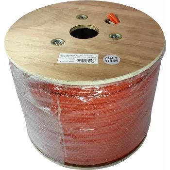 Good Connections Cable de instalación Cat.7 S/FTP PiMF, dúplex, AWG23, FRNC-B, Naranja, 100m