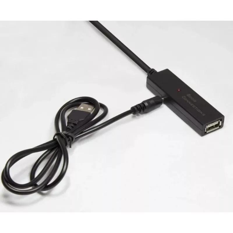 Good Connections GC-M0134 Cable de extensión USB 2.0 20 m Negro con amplificador de señal