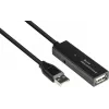 Good Connections GC-M0134 Cable de extensión USB 2.0 20 m Negro con amplificador de señal