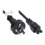 Good Connections P8005-S018 Cable de alimentación, 1,8 m, tipo I a IEC C5, 250 V/2,5 A, Negro
