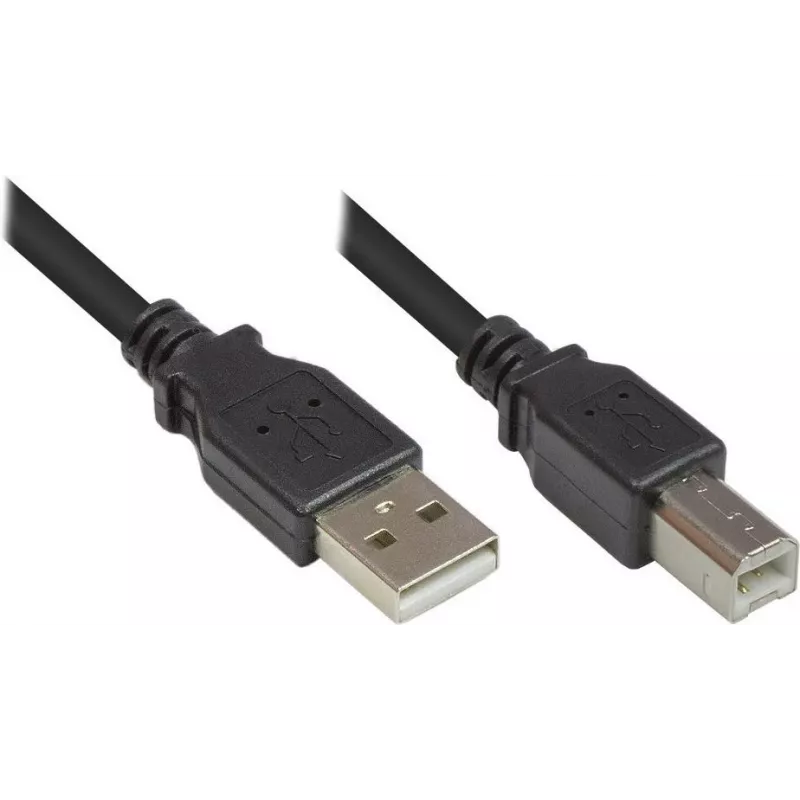 Good Connections Cable USB 2.0 Type-A a Type-B - Negro - 0,5 m