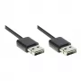 Good Connections Cable USB 2.0 High-Speed EASY A a A, negro, 0,5 m