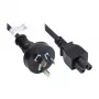 GoodConnections Cable de alimentación AC - Enchufe australiano a IEC C5 trébol, 1,8 m, Negro
