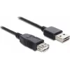 GoodConnections Alcasa 2511-EU01 cable alargador USB 2.0, conector macho USB-A a conector hembra USB-A, 1,8 m, negro