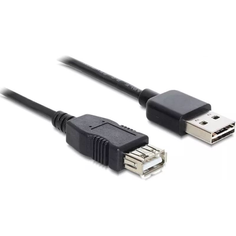 GoodConnections Alcasa 2511-EU01 cable alargador USB 2.0, conector macho USB-A a conector hembra USB-A, 1,8 m, negro