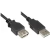 GoodConnections Alcasa 2511-EU01 cable alargador USB 2.0, conector macho USB-A a conector hembra USB-A, 1,8 m, negro
