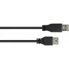 GoodConnections Alcasa 2711-S005 cable alargador USB 3.1 Gen 1 – conector macho USB-A a conector hembra, 0,5 m, negro
