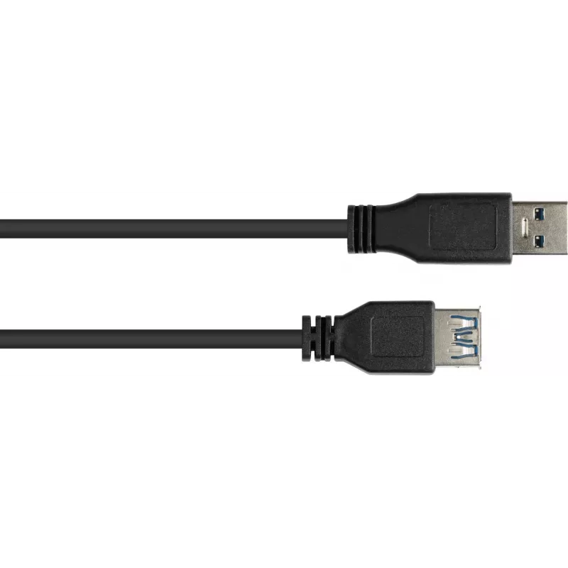 GoodConnections Alcasa 2711-S005 cable alargador USB 3.1 Gen 1 – conector macho USB-A a conector hembra, 0,5 m, negro