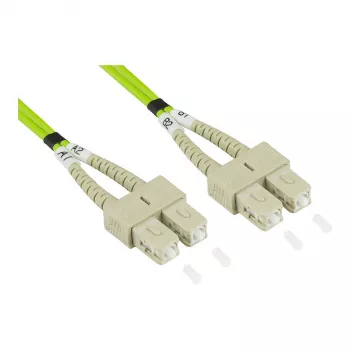 Latiguillo de fibra óptica GoodConnections Alcasa LW-815SC5 15 m LSZH OM5 dúplex SC/SC verde