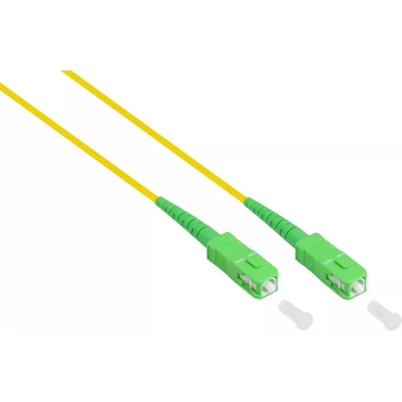 GoodConnections Alcasa LW-S920SASA Cable de conexión de fibra óptica monomodo OS2 LC a SC, 20 m, amarillo, LSZH