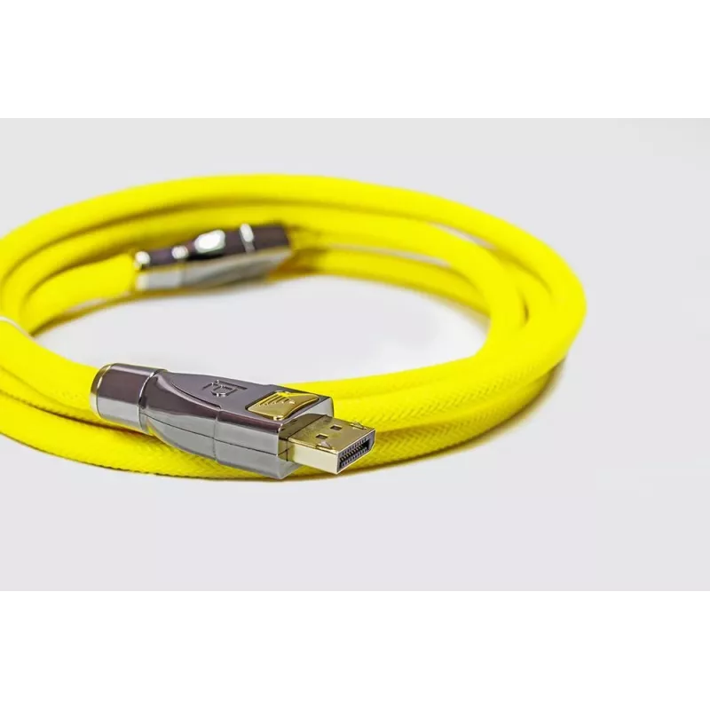 GoodConnections Alcasa Python Cable DisplayPort 1.4 8K 60Hz 2m conector macho a conector macho dorado GC-M0074