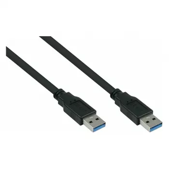 GoodConnections Alcasa UK30P-AA-010S Cable USB 3.2 Gen 1 USB-A a USB-A (1m, negro)