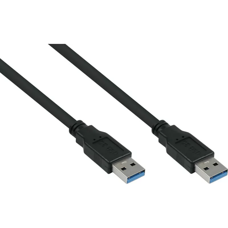 GoodConnections Alcasa UK30P-AA-030S cable USB 3.2 Gen 1 – USB-A a USB-A, 3 m, negro