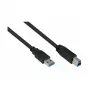 GoodConnections Alcasa UK30P-AB-050S Cable USB 3.2 Gen 1, USB-A a USB-B, 5m, negro