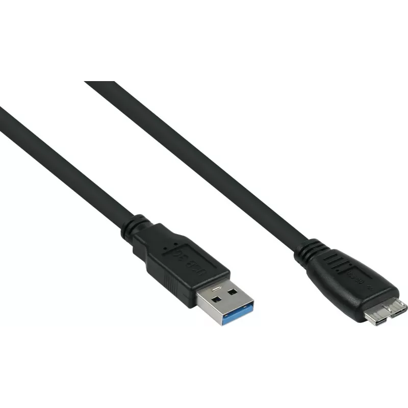 Cable USB 3.2 Gen 1 GoodConnections Alcasa UK30P-AMB-005S, USB-A a Micro-B, 0,5 m, negro