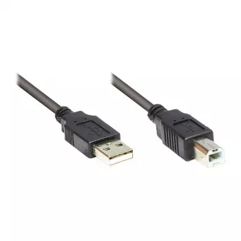 GoodConnections Alcasa cable USB 2.0 A/B 1m negro
