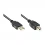 GoodConnections Alcasa cable USB 2.0 A/B 1m negro