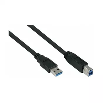 GoodConnections Alcasa Cable USB 3.2 Gen 1 A a B 1,8 m negro