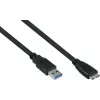 GoodConnections Alcasa Cable USB 3.2 Gen 1, USB-A a Micro-USB B, 1 m, negro
