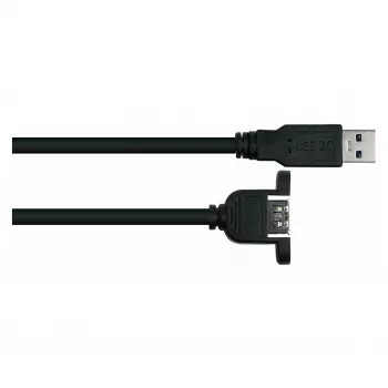 GoodConnections Alcasa Cable alargador USB 3.2 Gen 1 (conector macho USB-A a conector macho USB-A) 1m, negro