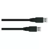 GoodConnections Alcasa Cable de conexión USB 3.2 Gen 1 Type-A a Type-A 0,5 m negro (UK30P-AA-005S)