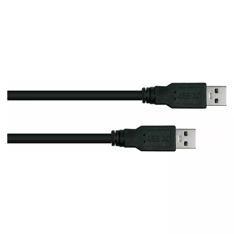 GoodConnections Alcasa Cable de conexión USB 3.2 Gen 1 Type-A a Type-A 0,5 m negro (UK30P-AA-005S)