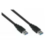 GoodConnections Alcasa Cable de conexión USB 3.2 Gen 1 Type-A a Type-A 0,5 m negro (UK30P-AA-005S)