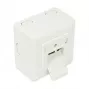 GoodConnections toma de red de pared Cat.6, 2xRJ45, apantallada, de superficie, blanco perla RAL1013, GC-N0027