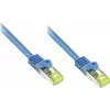 GoodConnections Cat.7 S/FTP cable de parcheo RJ45, 15m, azul, libre de halógenos, 600MHz, protección de lengüeta 8070R-150B