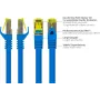 GoodConnections Cat.7 S/FTP cable de parcheo RJ45, 15m, azul, libre de halógenos, 600MHz, protección de lengüeta 8070R-150B