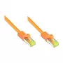 GoodConnections Cat.7 S/FTP RJ45 cable de red, 25m, naranja, 600MHz, libre de halógenos, protección antiacodamiento