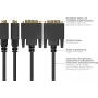 GoodConnections Cable de conexión DisplayPort a DVI-D 24+1 - Contactos chapados en oro 24K - OFC - Negro - 5 m