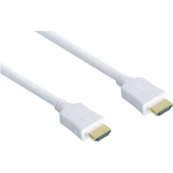GoodConnections cable HDMI de alta velocidad con Ethernet - conectores chapados en oro - blanco - 1,5m