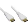 GoodConnections cable HDMI de alta velocidad con Ethernet - conectores chapados en oro - blanco - 1,5m