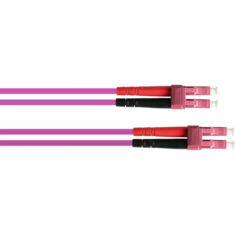 GoodConnections Cable de red patch de fibra óptica LC/LC Duplex OM4 multimodo, 2 m, aqua, LSZH LW-802LC4