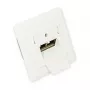 GoodConnections toma de red Cat. 6, 2xRJ45, apantallada, empotrada, compatible con diseño, entrada de cable vertical, blanco perla RAL 1013 (GC-N0025)