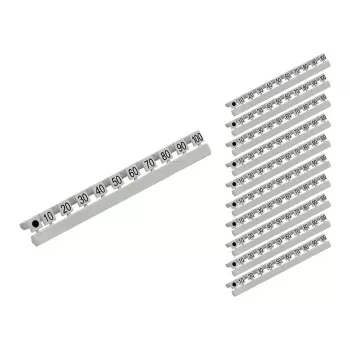 GoodConnections Marcadores numéricos para cables de fibra óptica LC, de 10 a 100 en pasos de diez, juego de 10 piezas (GC-N0071)