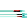 GoodConnections Cable de parcheo de fibra óptica OM3 dúplex multimodo SC a LC, 50/125 µm, 1 m, LSZH aqua LW-801LS3