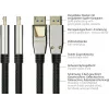 GoodConnections cable PREMIUM DisplayPort 2.0, 54 Gbit/s, UHBR 13.5, 4K @240Hz / 8K @60Hz, conector macho de metal completo, cobre (DP20-PY020)