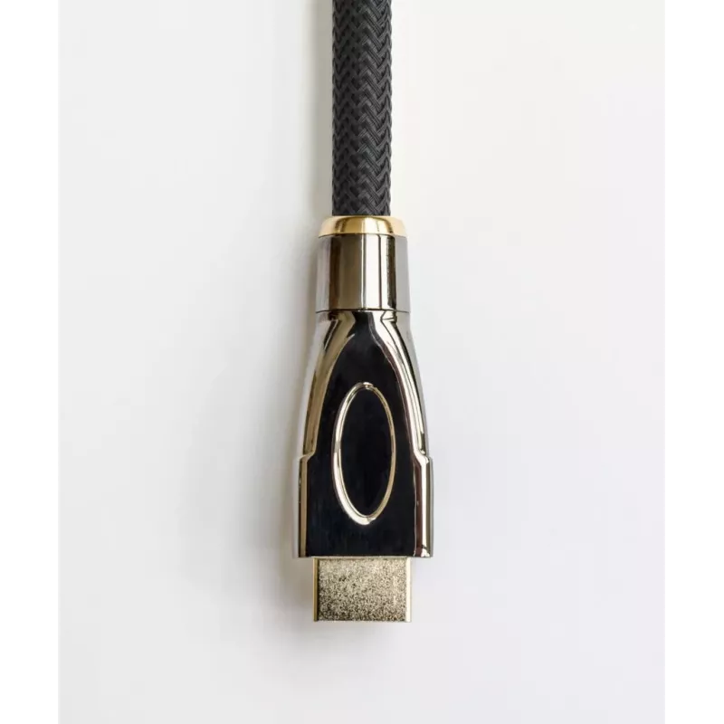 GoodConnections PYTHON Series cable HDMI de alta velocidad con Ethernet, 4K UHD 60Hz, 18Gbps, bañado en oro, trenzado de nailon, 3m, Negro (GC-M0018)