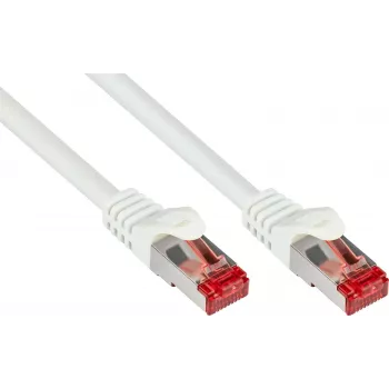 GoodConnections RNS® Cat.6 S/FTP PiMF cable de parcheo con protección de lengüeta, blanco, 25 m 8060-250W