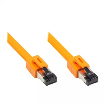 GoodConnections RNS® Cable de red Cat.8.1 S/FTP, LSZH, 2000MHz, 40Gbit/s, naranja, 1,5m
