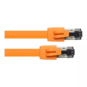 GoodConnections RNS® Cable de red Cat.8.1 S/FTP, PiMF, LSZH, 2000MHz, 40Gbit/s, naranja, 0,5m