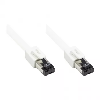 GoodConnections RNS® Cable de red Cat.8.1 S/FTP, PiMF, LSZH, 2000MHz, 40Gbit/s, Blanco, 0,5m