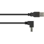 GoodConnections cable USB 2.0 A a B acodado hacia abajo 2 m negro