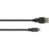 GoodConnections Cable adaptador USB-OTG, conector Micro-USB Type-B macho a conector USB Type-A hembra, USB 2.0, 0,1 m, Negro