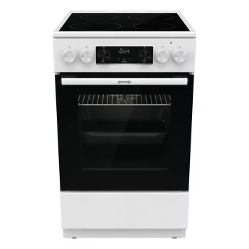 Cocina eléctrica independiente Gorenje GEC 5C41 WG – blanca, 50 cm, 70 L, 9 funciones