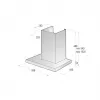 Campana de pared Gorenje WHT66236B negra 650 m³/h