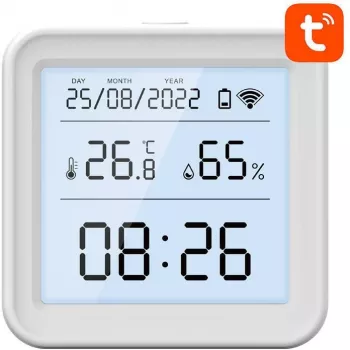 Gosund S6 sensor inteligente Wi-Fi de temperatura y humedad con pantalla LCD, compatible con Tuya